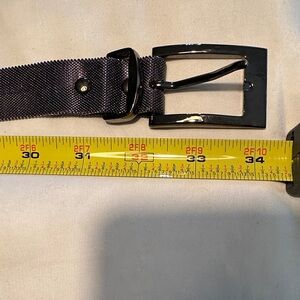 Vintage Women’s Silver Flexible Mesh Metal Belt 34”